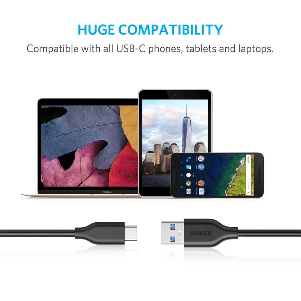 Buy Anker Powerline+ USB-C to USB 3.0 - 6FT - Gray from Vmart in Pakistan