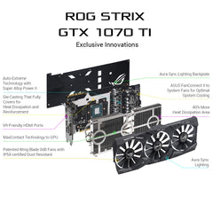 Buy ASUS ROG-STRIX-GTX1070TI-A8G-GAMING GeForce 8GB GDDR5 Graphic Card from Vmart in Pakistan