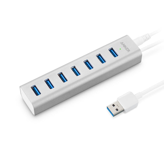 Buy Anker Aluminum 7-Port USB 3.0 Hub - Silver from Vmart in Pakistan
