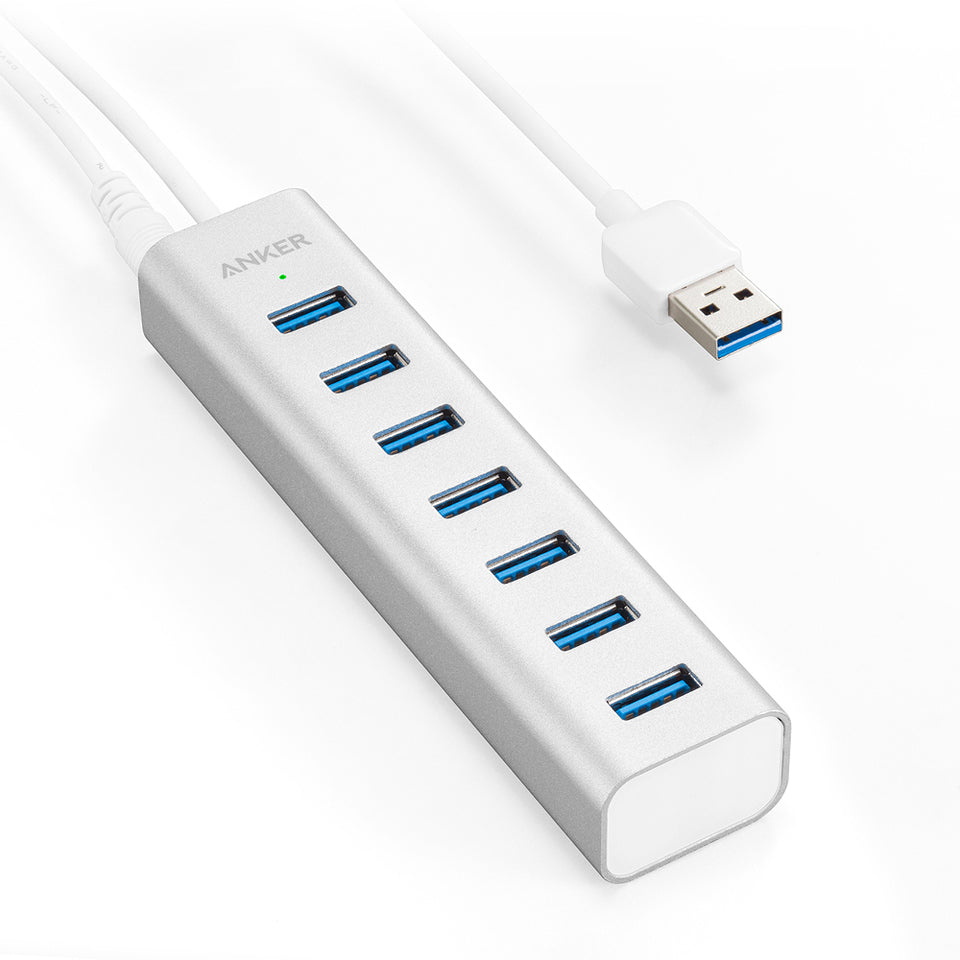 Buy Anker Aluminum 7-Port USB 3.0 Hub - Silver from Vmart in Pakistan