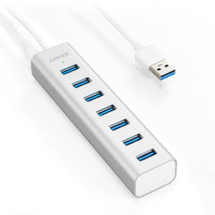 Buy Anker Aluminum 7-Port USB 3.0 Hub - Silver from Vmart in Pakistan