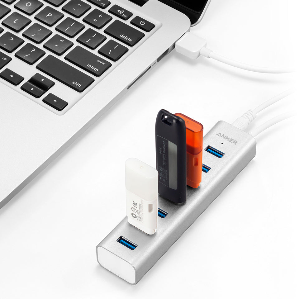 Buy Anker Aluminum 7-Port USB 3.0 Hub - Silver from Vmart in Pakistan