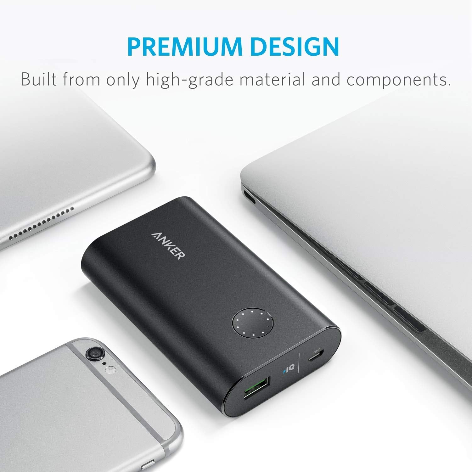 Buy Anker PowerCore+ 10050 with Quick Charge 3.0 - Silver from Vmart in Pakistan