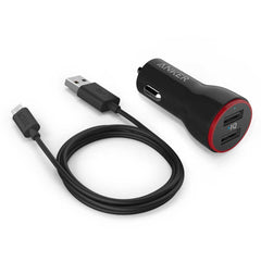 Buy Anker PowerDrive 2 Car Charger & 3ft Micro USB Cable - Black from Vmart in Pakistan