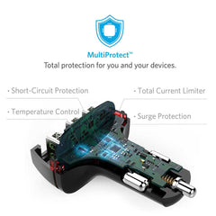 Buy Anker PowerDrive+ 4 Ports (1 USB-C Port) Quick Charge 3.0 - Black from Vmart in Pakistan