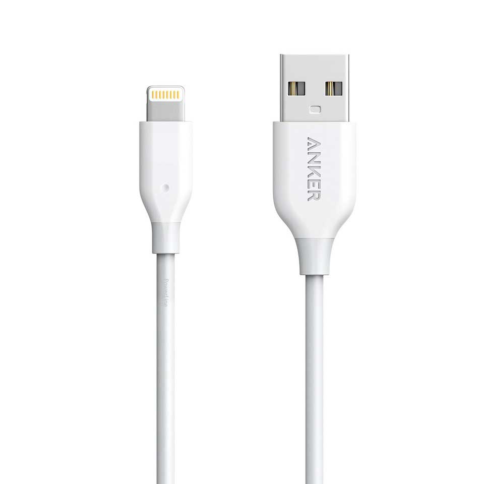 Buy Anker PowerLine Lightning 3ft - White from Vmart in Pakistan