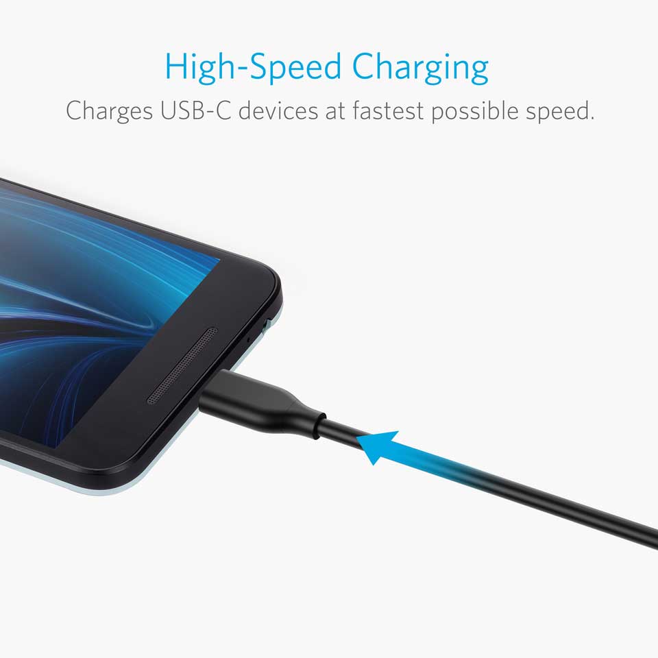 Buy Anker PowerLine USB-C to USB 3.0 - 10FT - Black from Vmart in Pakistan