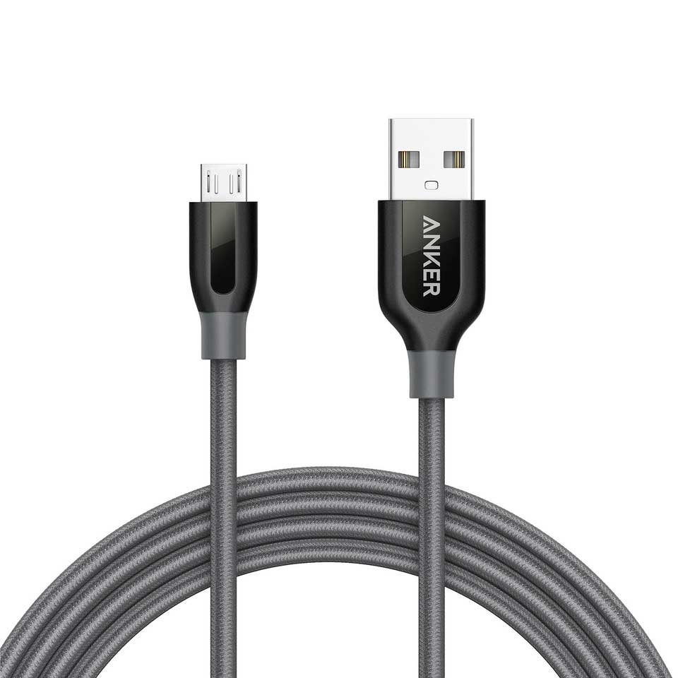 Buy Anker PowerLine+ Micro USB Cable 6ft - Gray from Vmart in Pakistan