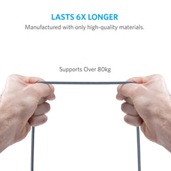 Buy Anker PowerLine+ Lightning Cable 6ft - Gray from Vmart in Pakistan