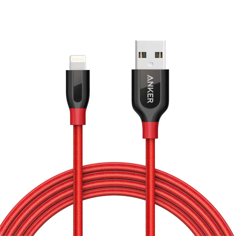 Buy Anker PowerLine+ Lightning Cable 6ft - Red from Vmart in Pakistan