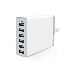Buy Anker PowerPort 6 - 60W 6 Port USB Charger - White from Vmart in Pakistan