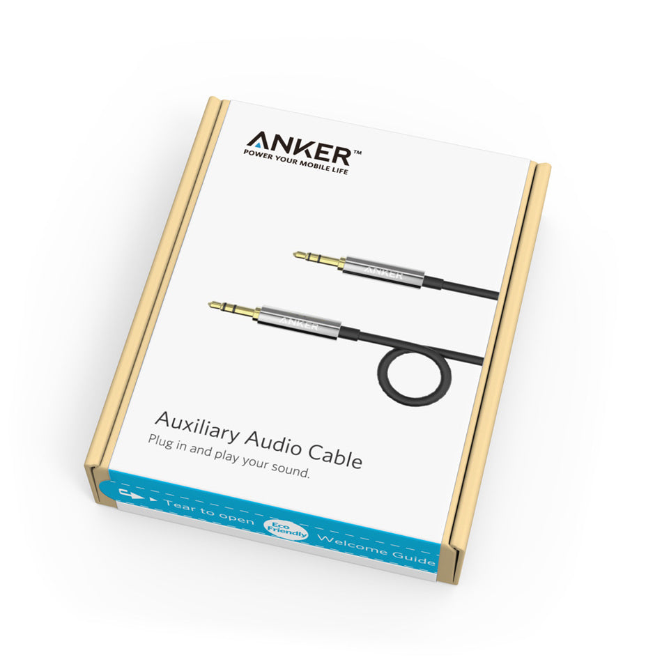 Buy Anker Premium Auxiliary Audio Cable (4ft / 1.2m) from Vmart in Pakistan