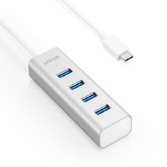 Buy Anker USB-C To 4-Port USB 3.0 Hub - Silver from Vmart in Pakistan