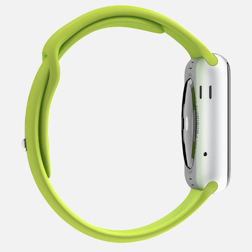 Buy Apple Watch Sport Silver Aluminium Case 38mm (Green Sport Band) from Vmart in Pakistan