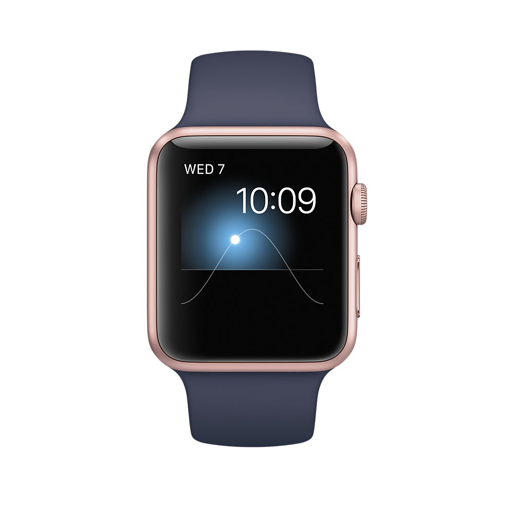 Buy Apple Watch Series 2 42mm Rose Gold Aluminum Case with Midnight Blue Sport Band from Vmart in Pakistan