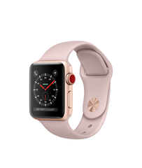 Buy Apple Watch Series 3 38mm Gold Aluminum Case with Pink Sand Sport Case - GPS + Cellular from Vmart in Pakistan