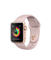 Buy Apple Watch Series 3 38mm Gold Aluminum Case with Pink Sand Sport Case - GPS from Vmart in Pakistan
