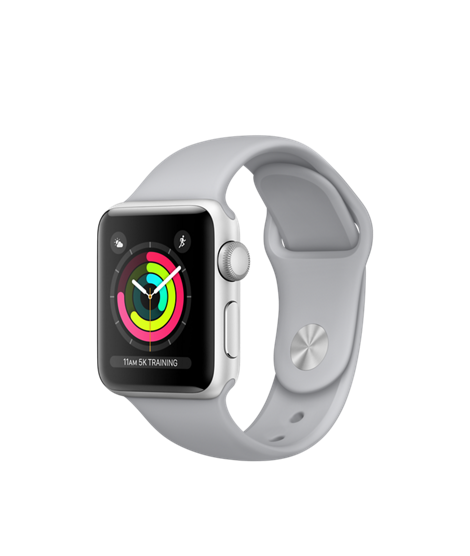 Buy Apple Watch Series 3 38mm Silver Aluminum Case with Fog Sport Band - GPS from Vmart in Pakistan