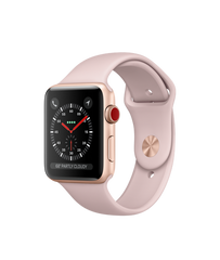 Buy Apple Watch Series 3 42mm Gold Aluminum Case with Pink Sand Sport Case - GPS + Cellular from Vmart in Pakistan