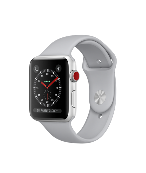 Buy Apple Watch Series 3 42mm Silver Aluminum Case with Fog Sport Band - GPS + Cellular from Vmart in Pakistan