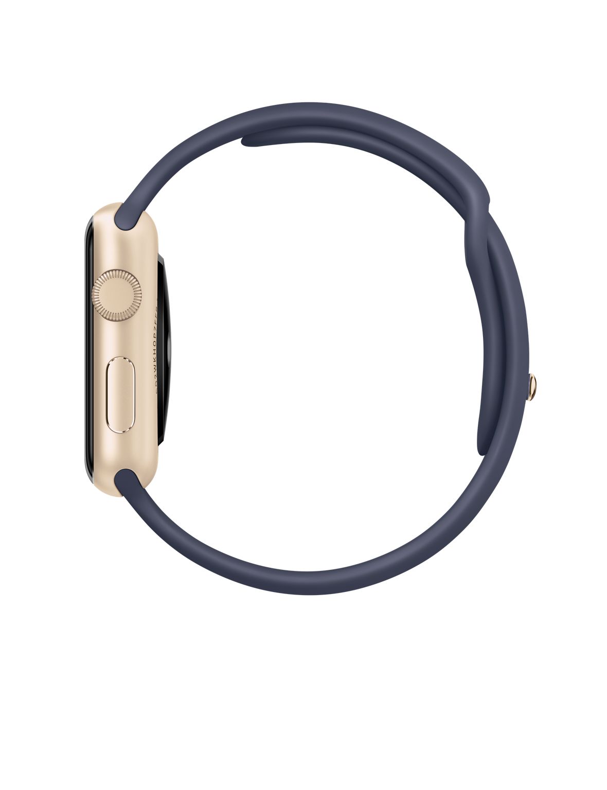 Buy Apple Watch Sport Gold Aluminium Case 42mm (Midnight Blue Sport Band) from Vmart in Pakistan