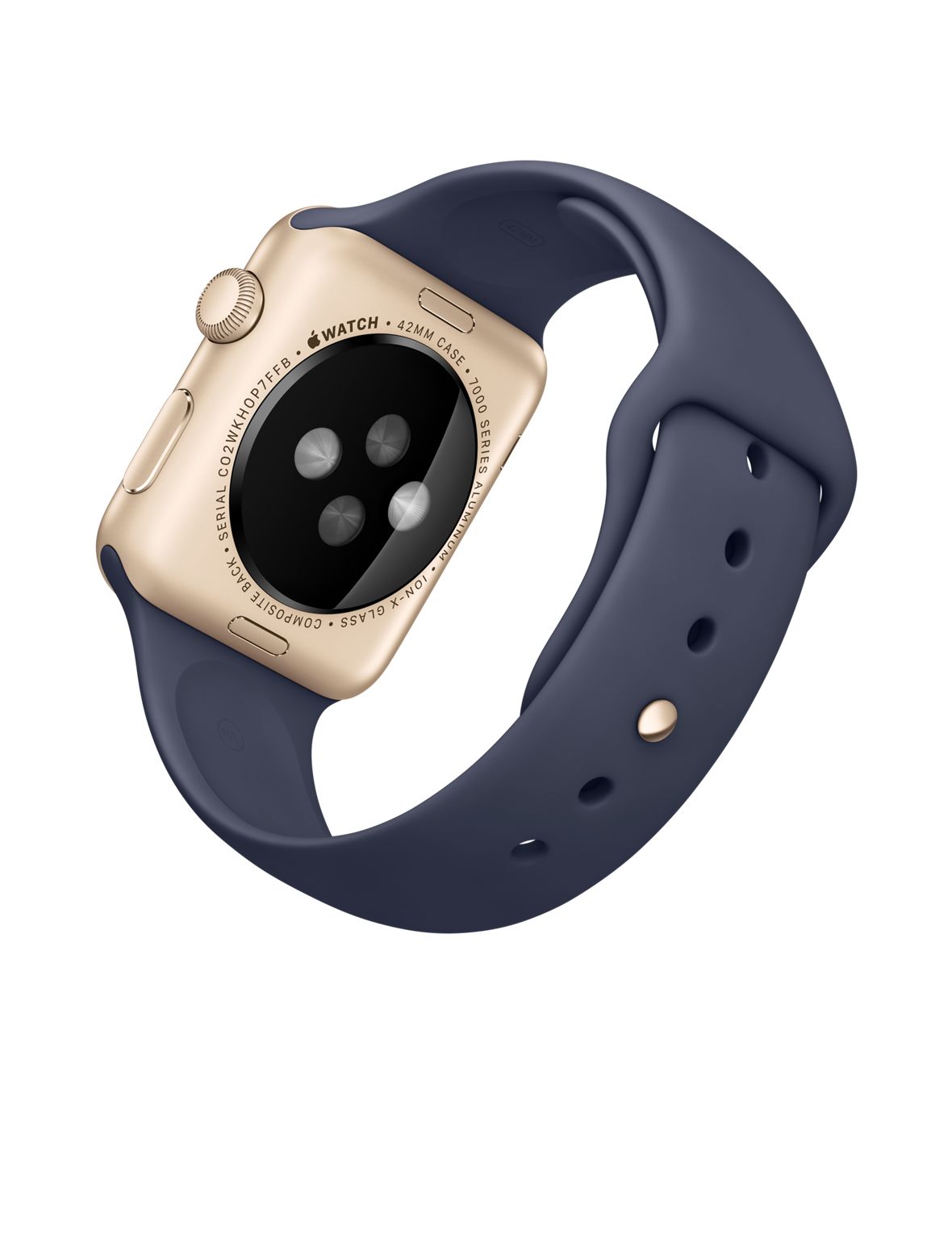 Buy Apple Watch Sport Gold Aluminium Case 42mm (Midnight Blue Sport Band) from Vmart in Pakistan