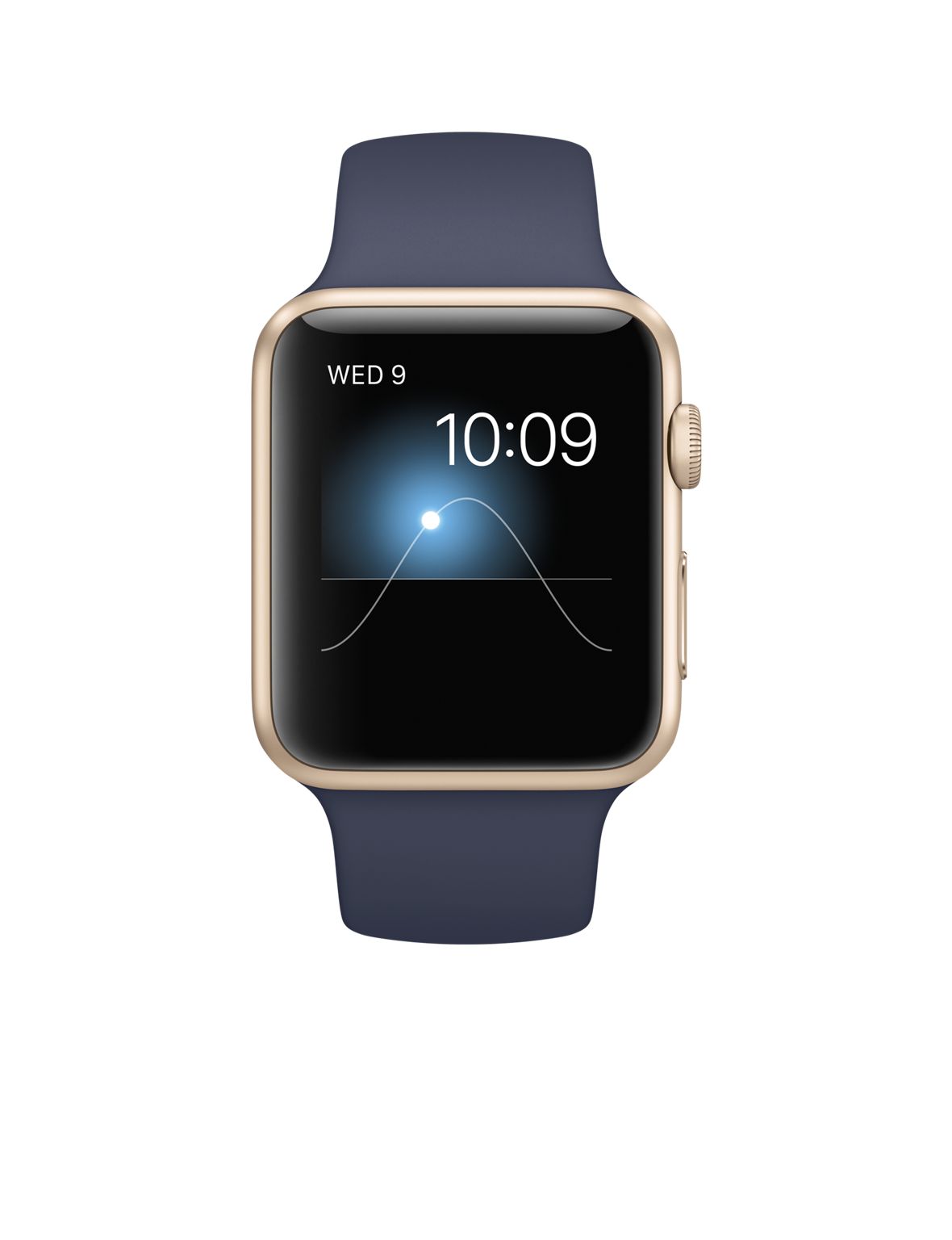 Buy Apple Watch Sport Gold Aluminium Case 42mm (Midnight Blue Sport Band) from Vmart in Pakistan