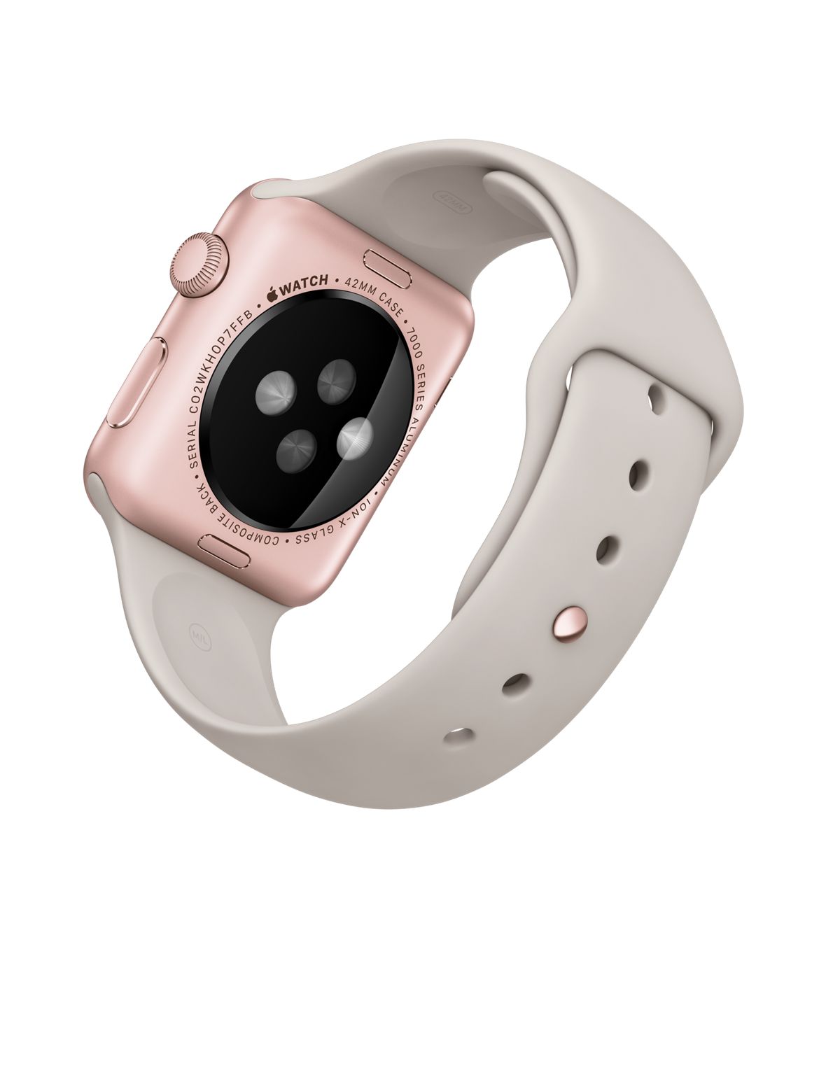 Buy Apple Watch Sport Rose Gold Aluminium Case 42mm (Stone Sport Band) from Vmart in Pakistan
