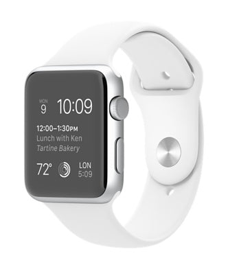 Buy Apple Watch Sport Silver Aluminium Case 42mm (White Sport Band) from Vmart in Pakistan