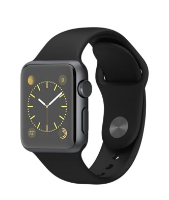Buy Apple Watch Sport Space Grey Aluminium Case 38mm (Black Sport Band) from Vmart in Pakistan
