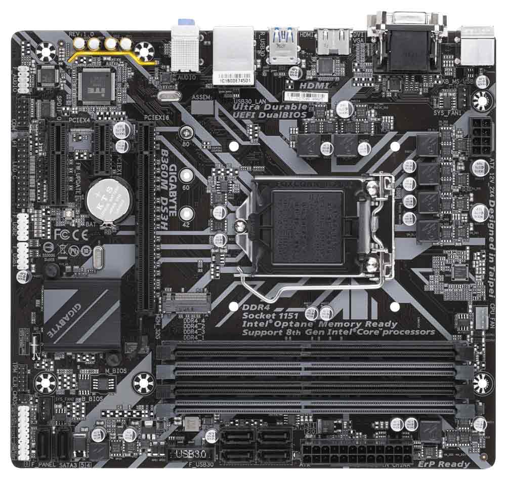 Buy Gigabyte B360M DS3H Intel B360 Ultra Durable Motherboard from Vmart in Pakistan