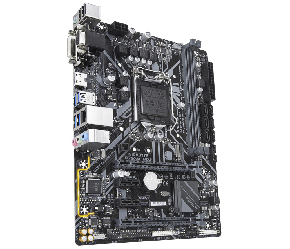 Buy Gigabyte B360M HD3 Intel B360 Ultra Durable Motherboard from Vmart in Pakistan