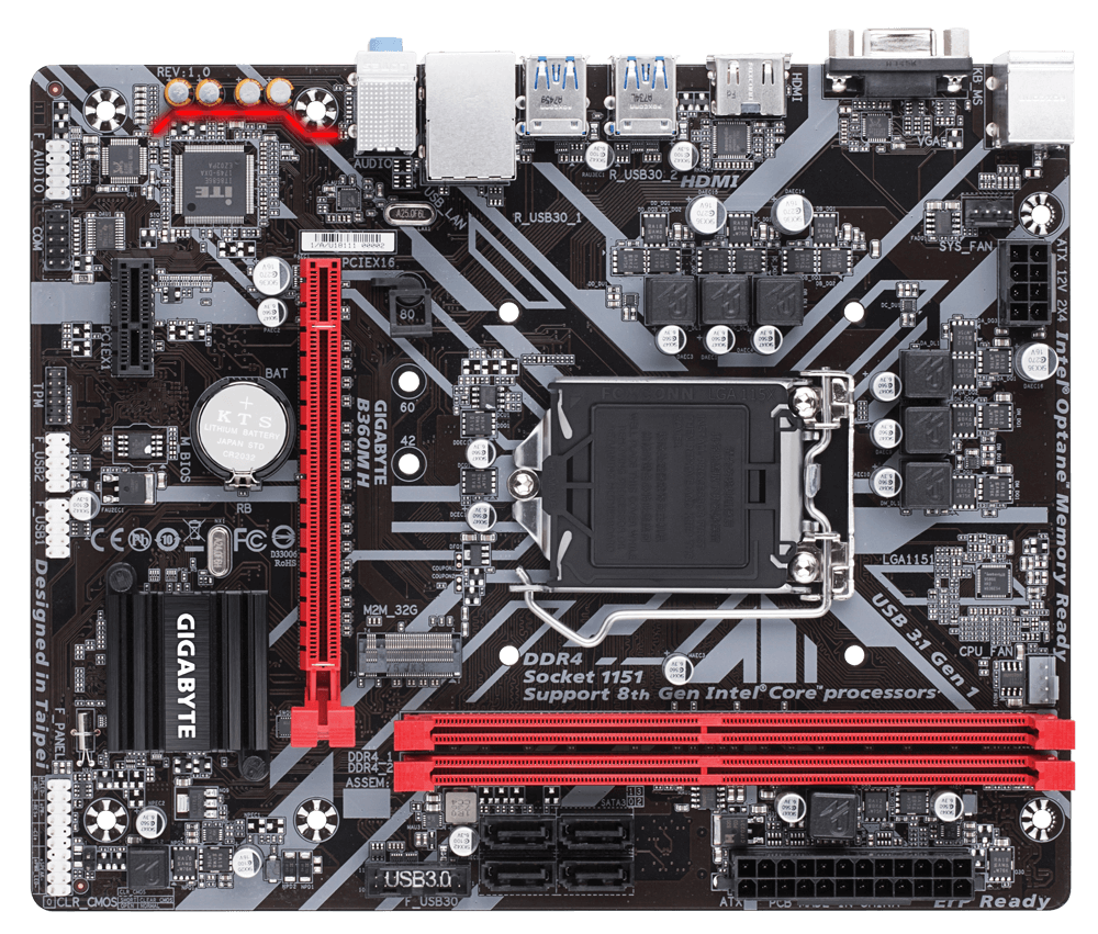 Buy Gigabyte B360M H Intel B360 Ultra Durable Motherboard from Vmart in Pakistan