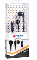 Buy Verbatim Earphones with Mic (Black) from Vmart in Pakistan