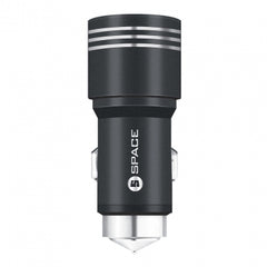 Buy Space Dual USB Port 3.4A Metal Car Charger CC-155 - Black from Vmart in Pakistan