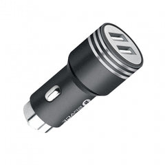 Buy Space Dual USB Port 3.4A Metal Car Charger CC-155 - Black from Vmart in Pakistan