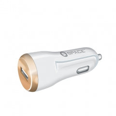 Buy Space Adaptive Fast 2.4A Car Charger Single Port CC-170 - White from Vmart in Pakistan