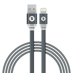 Buy Space Lightning to USB 200cm Noodle Cable - Black from Vmart in Pakistan