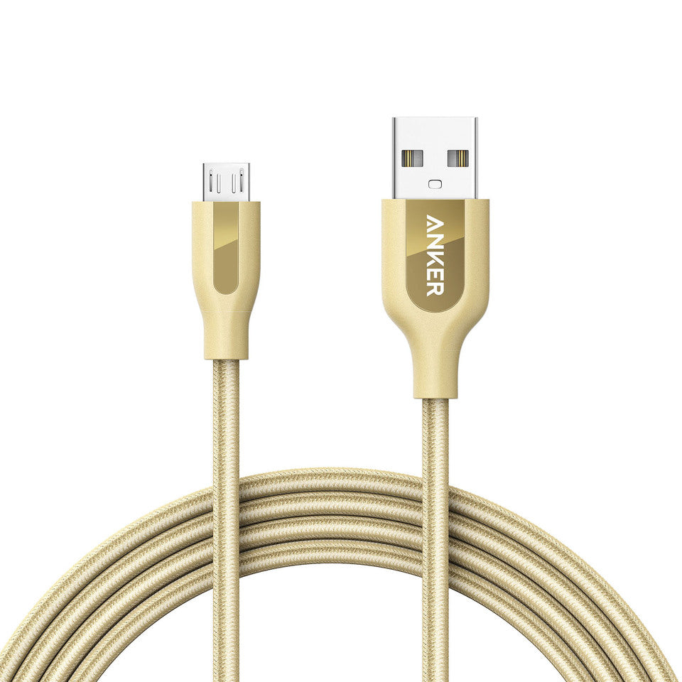 Buy Anker PowerLine+ Micro USB Cable 6ft - Golden from Vmart in Pakistan