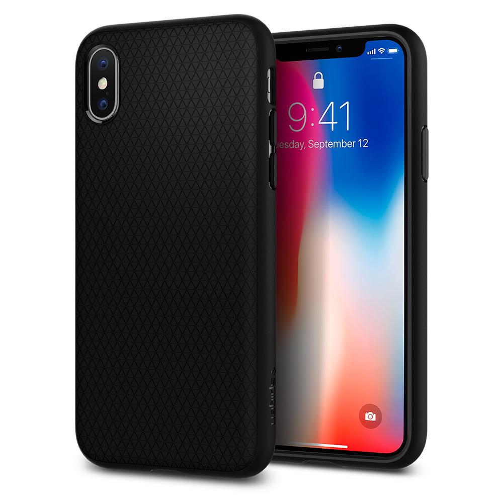 Buy Spigen iPhone X Case Liquid Air - Matte Black from Vmart in Pakistan