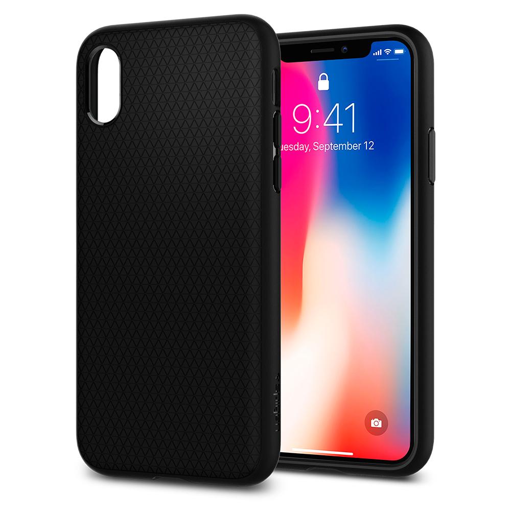 Buy Spigen iPhone X Case Liquid Air - Matte Black from Vmart in Pakistan