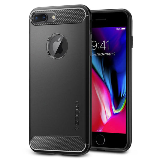 Buy Spigen Apple iPhone 7 Plus & 8 Plus Case Rugged Armor - Black from Vmart in Pakistan