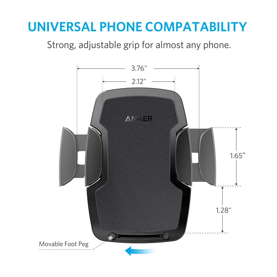 Buy Anker Dashboard & WindShield Car Mount - Black from Vmart in Pakistan