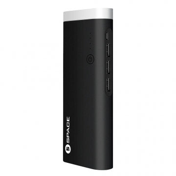 Buy Space ECLIPSE 10000MAH Power Bank EC-015 - Black from Vmart in Pakistan
