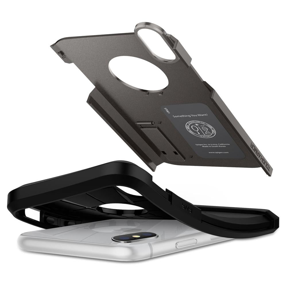 Buy Spigen iPhone XR Case Tough Armor - Gunmetal from Vmart in Pakistan