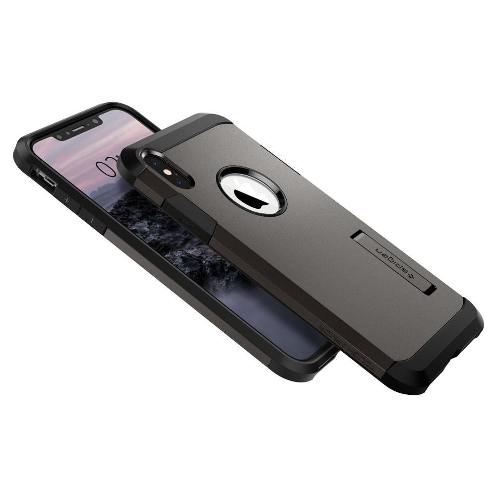 Buy Spigen iPhone XS Max Case Tough Armor - Gunmetal from Vmart in Pakistan