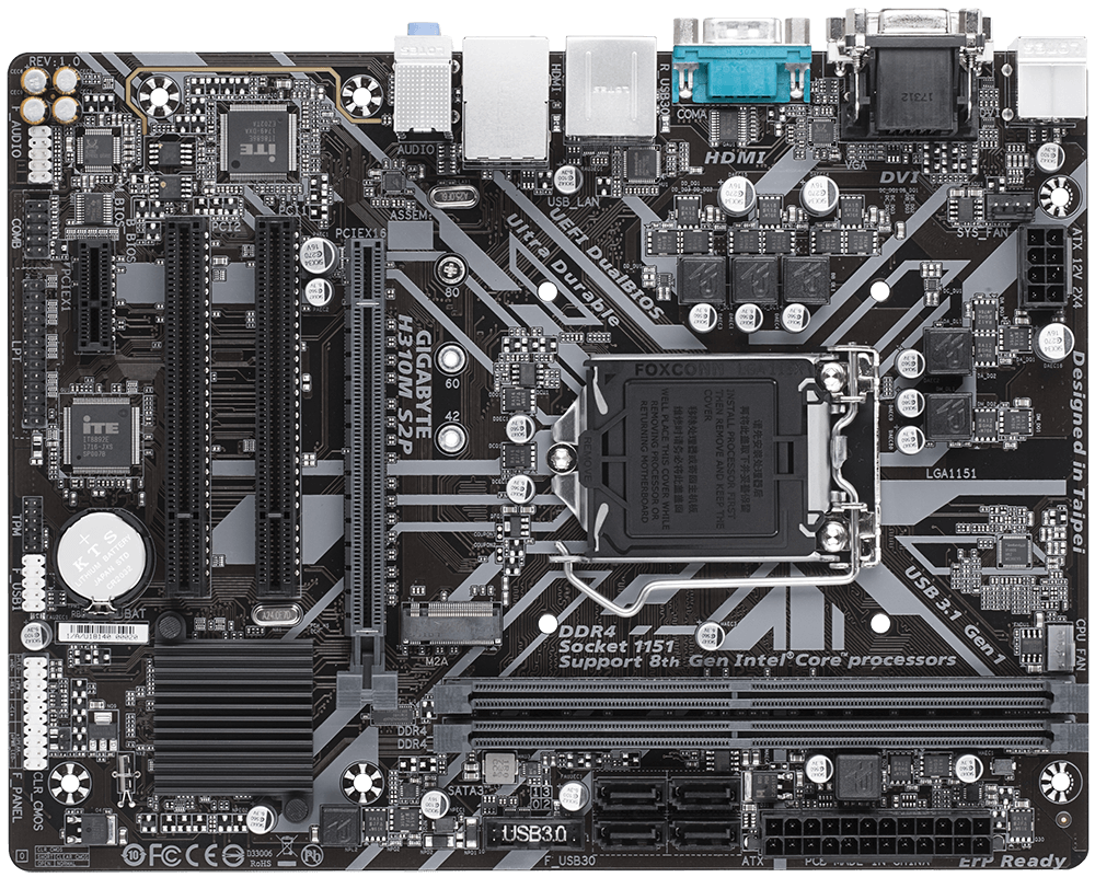 Buy Gigabyte H310M S2P Intel H310 Ultra Durable Motherboard from Vmart in Pakistan
