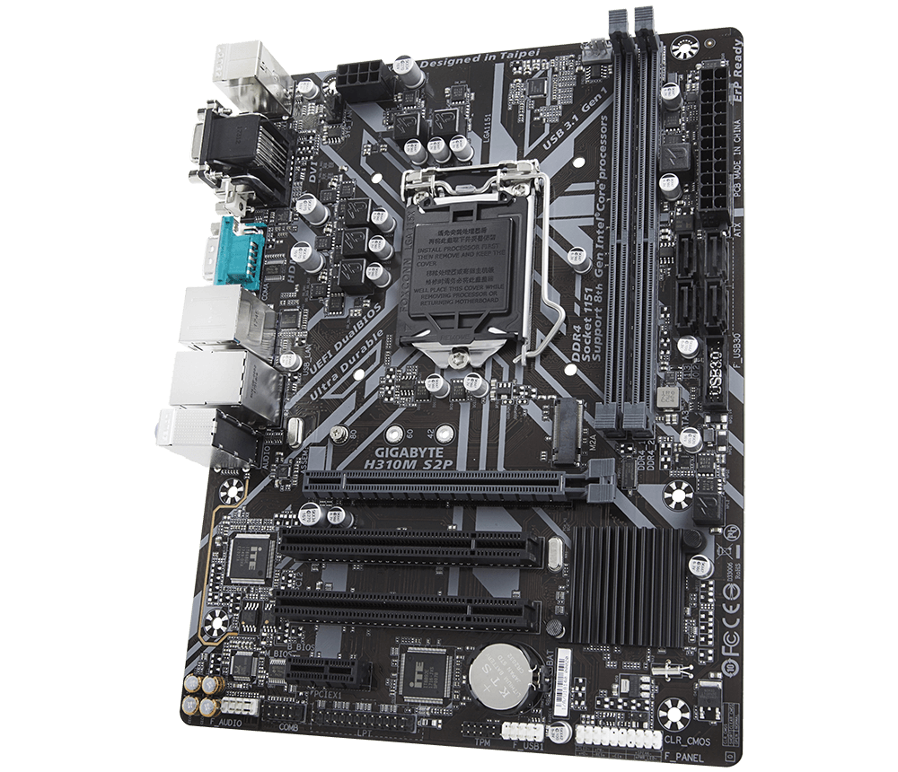 Buy Gigabyte H310M S2P Intel H310 Ultra Durable Motherboard from Vmart in Pakistan