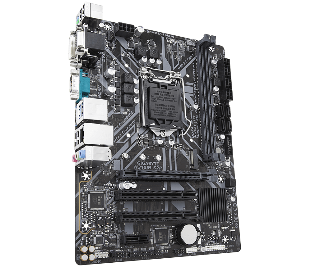Buy Gigabyte H310M S2P Intel H310 Ultra Durable Motherboard from Vmart in Pakistan
