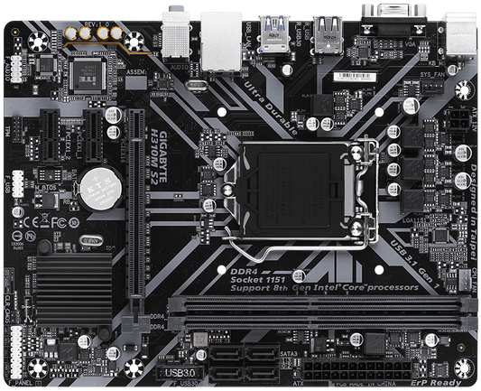 Buy Gigabyte H310M S2 Intel H310 Ultra Durable Motherboard from Vmart in Pakistan